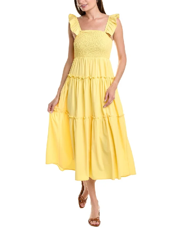 Summer Fashion Lucca Smocked Tiered Midi Dress