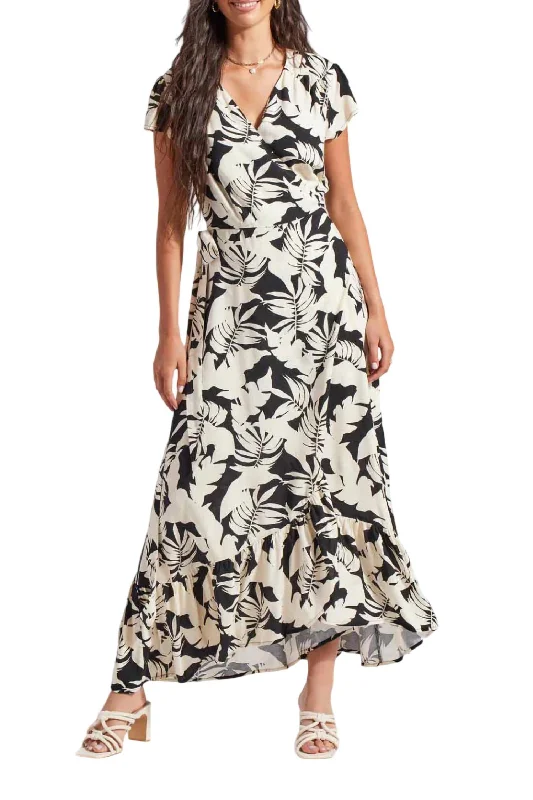 Trendy Styles Floral Maxi Wrap Dress In Wailea