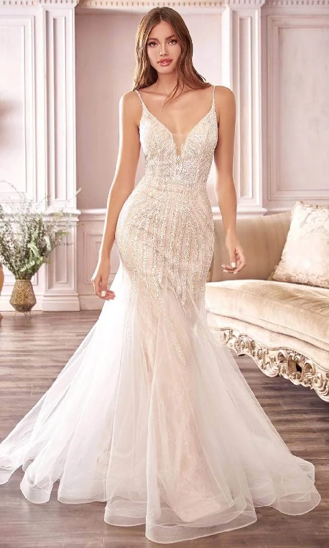 Exclusive Sale Ladivine CDS401 - Beaded Mermaid Wedding Dress