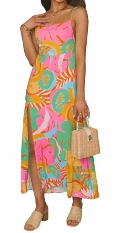 Fashion For Every Occasion Julia Maxi Dress In Tropical Fruit