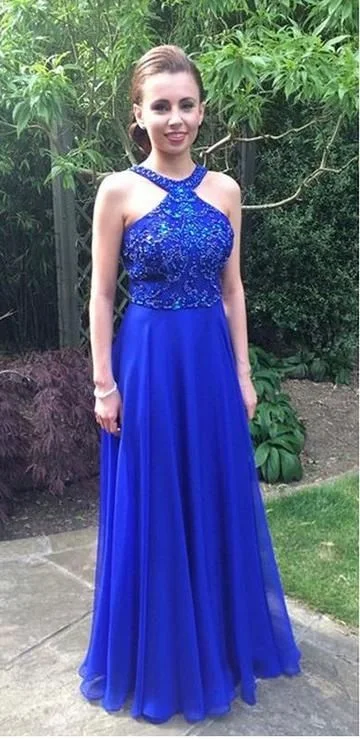 Stylish Spring Fashion Royal Blue Prom Dress, Graduation School Party Gown, Winter Formal Dress cg2615