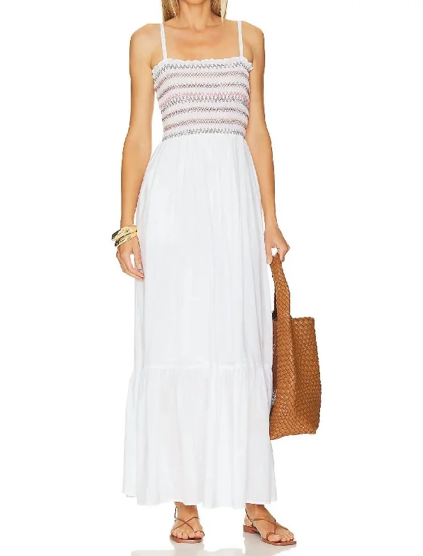 Huge Savings On Parisian Styles Alejandra Maxi Dress In White