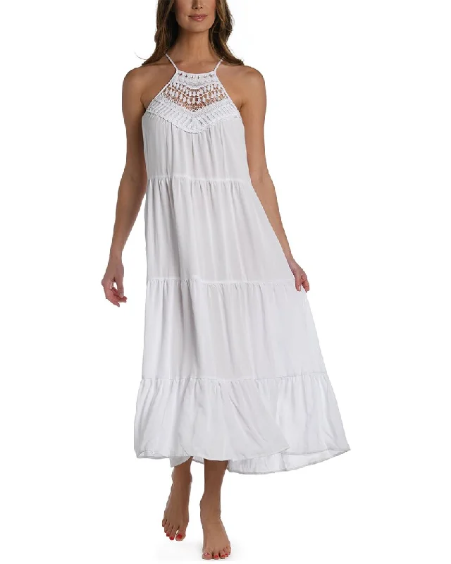 Seasonal Fashion La Blanca Coastal Covers Halter Midi Dress