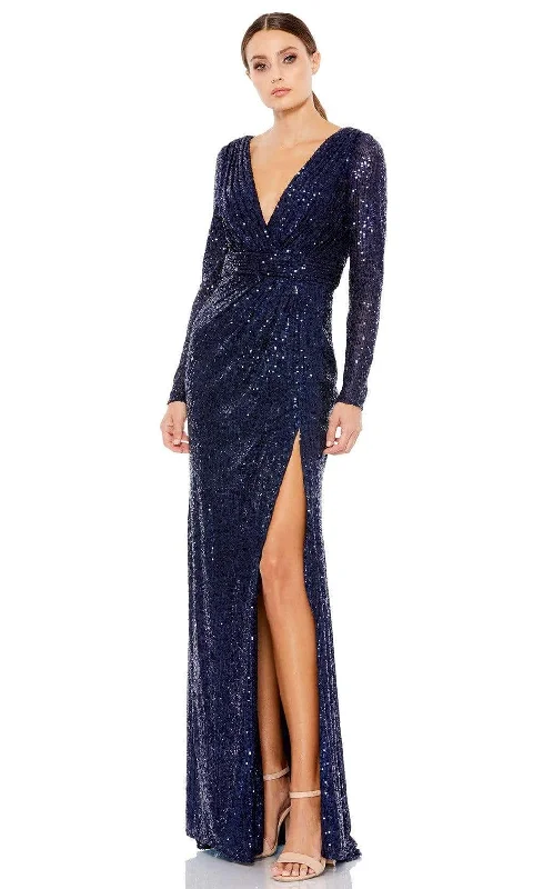 Celebrate With Big Savings Ieena Duggal - 26490I Long Sleeve Sequin Ornate Dress