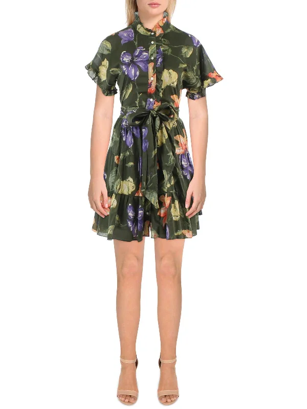 Limited Quantities Womens Cotton Floral Shirtdress