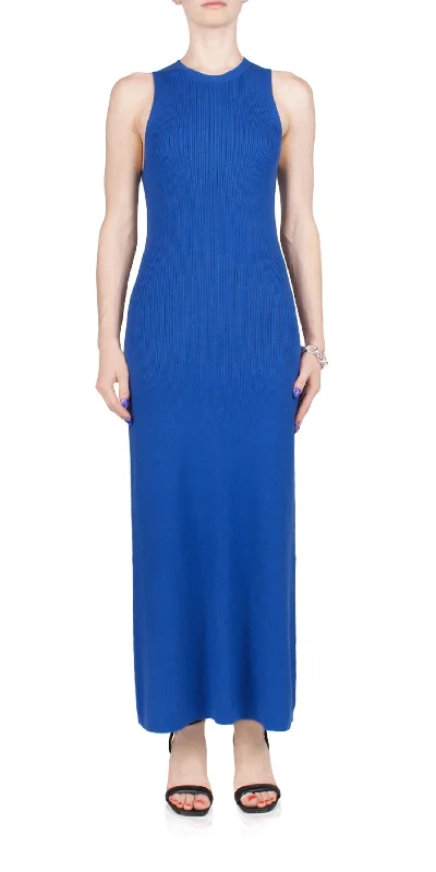 Buy More, Save More Rib Midi Dress In Electric Blue