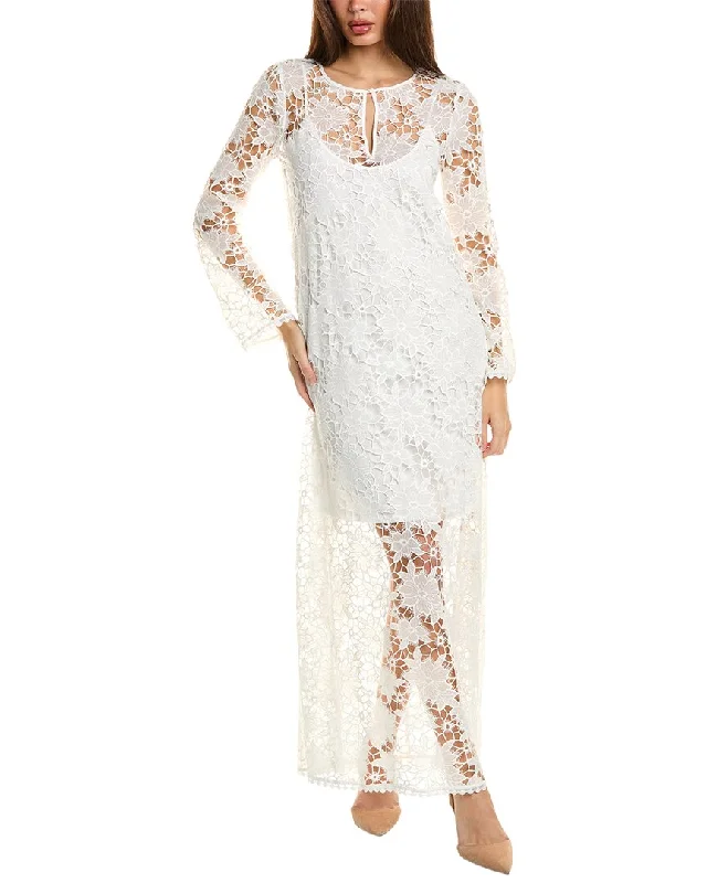 Hot Trends Johnny Was Floral Garden Lace Maxi Dress