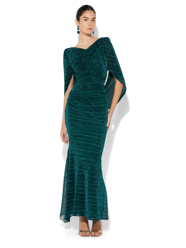 Wardrobe Upgrade Vivian Emerald Metallic Gown