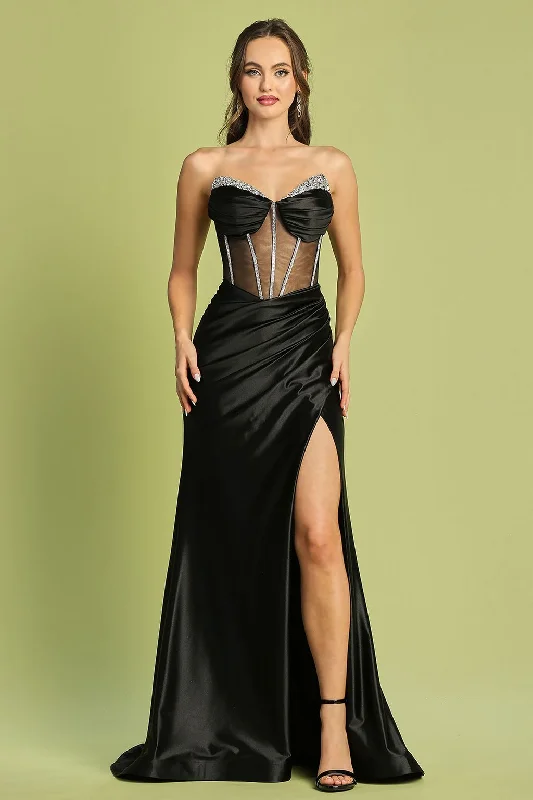 Buy More, Save More Adora 3197 Long Prom Pleated Formal Dress