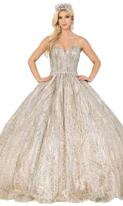 Buy More, Save More Dancing Queen - 1453SC Strapless Sweetheart Glittered Ballgown