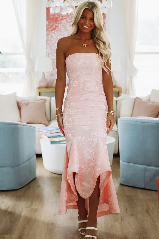 Limited Styles Sashay and Shine Maxi Dress - Pink