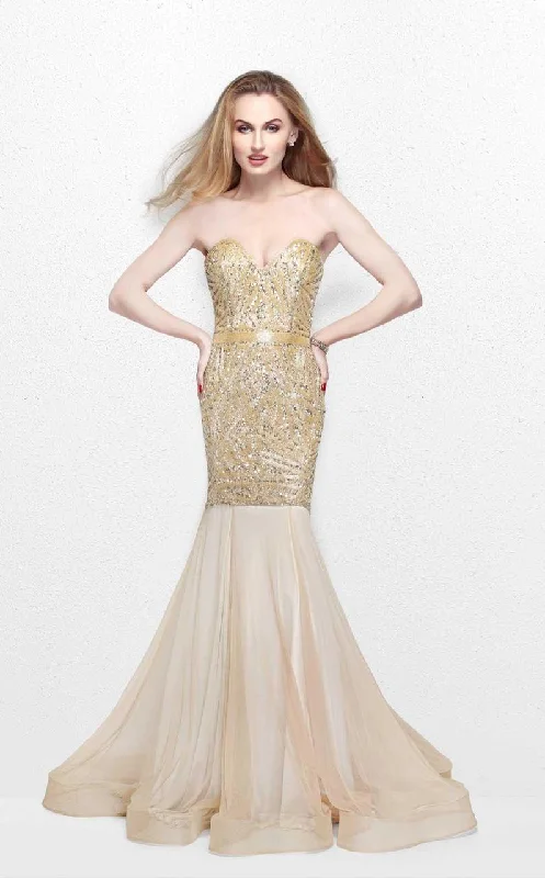 Fashion For Every Occasion Primavera Couture - 1825SC Sequin Strapless Trumpet Gown