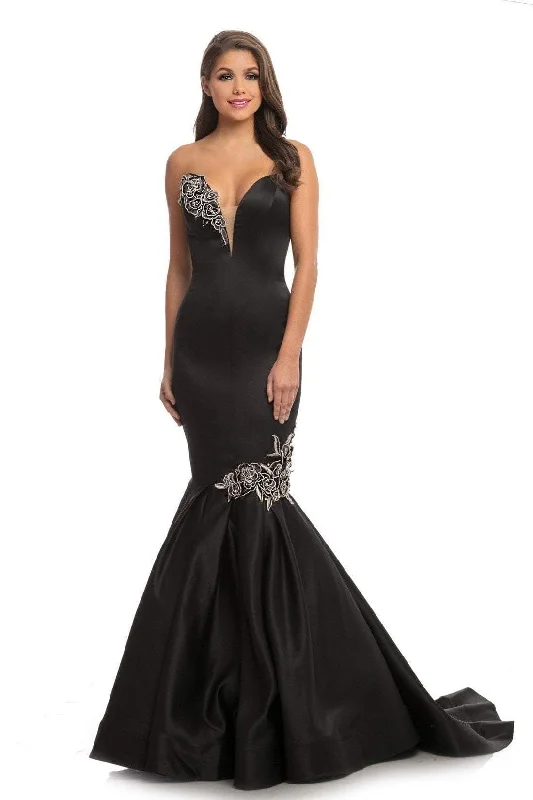 Mother'S Day Special Johnathan Kayne - 9030SC Strapless Appliqued Mermaid Gown