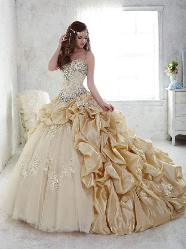 Stylish Savings Quinceanera Collection - 26810SC Strapless Satin Ballgown