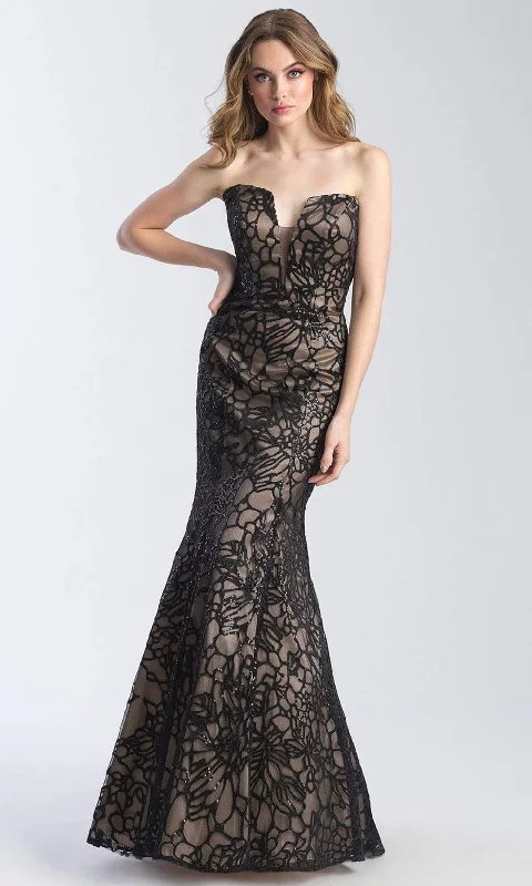 Evening Elegance Madison James - 20-329SC Strapless Sequin Lace Mermaid Gown