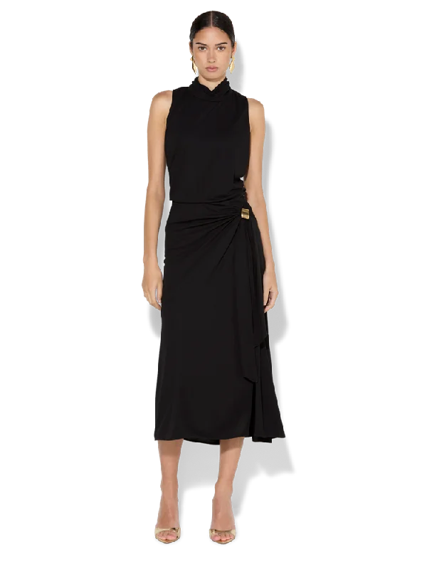 Fashion-Forward Outfits Madison Black Knit Dress