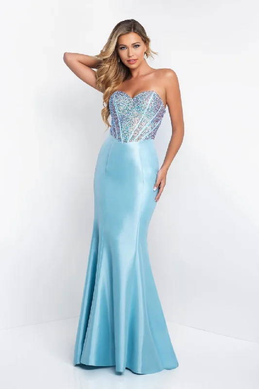 Clearance Event Blush - Mikado Strapless Mermaid Gown c1010SC