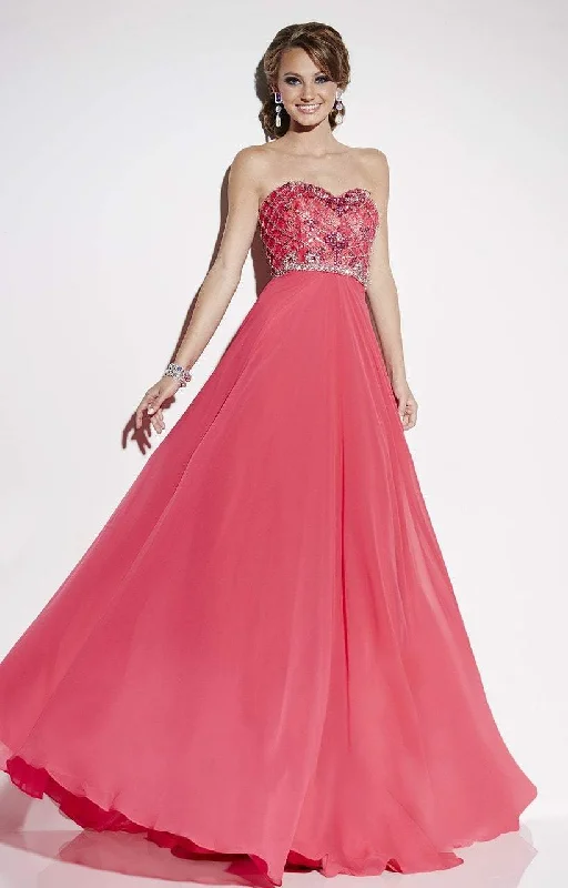 Update With Cottagecore Styles Studio 17 - 12545SC Bejeweled Strapless Chiffon Long Gown