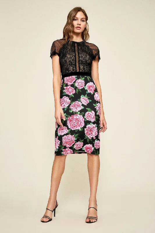 Summer Fashion TADASHI SHOJI-ROSTA FLORAL PRINT DRESS