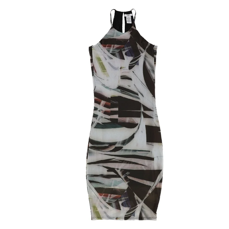 Limited - Time Bundle bar III Womens Printed Bodycon Dress, Black, XX-Small