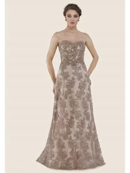 Fashion Forward Rina di Montella - RD2627-1 Sweetheart Strapless Embellished Gown