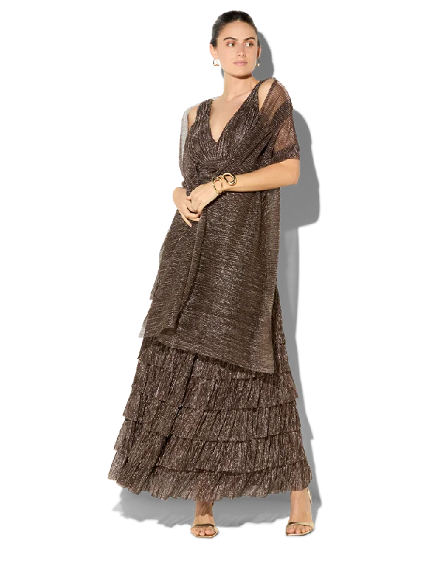 Exclusive Sale Rhoni Mocha Metallic Wrap